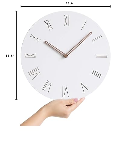 Modern Minimalist Exposed Wood Silent Wall Clock