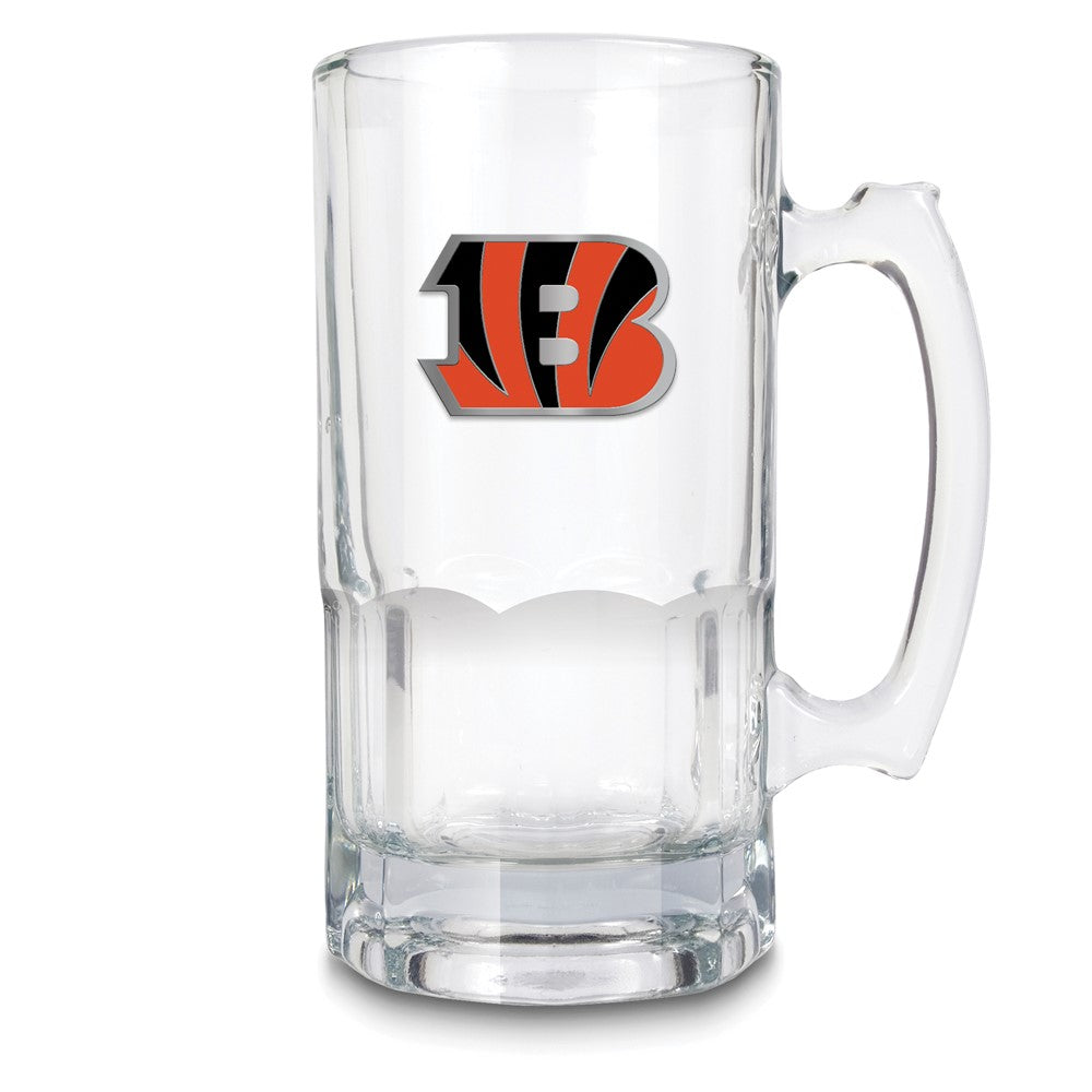 NFL Cincinnati Bengals Glass 32 ounce Macho Mug with Emblem