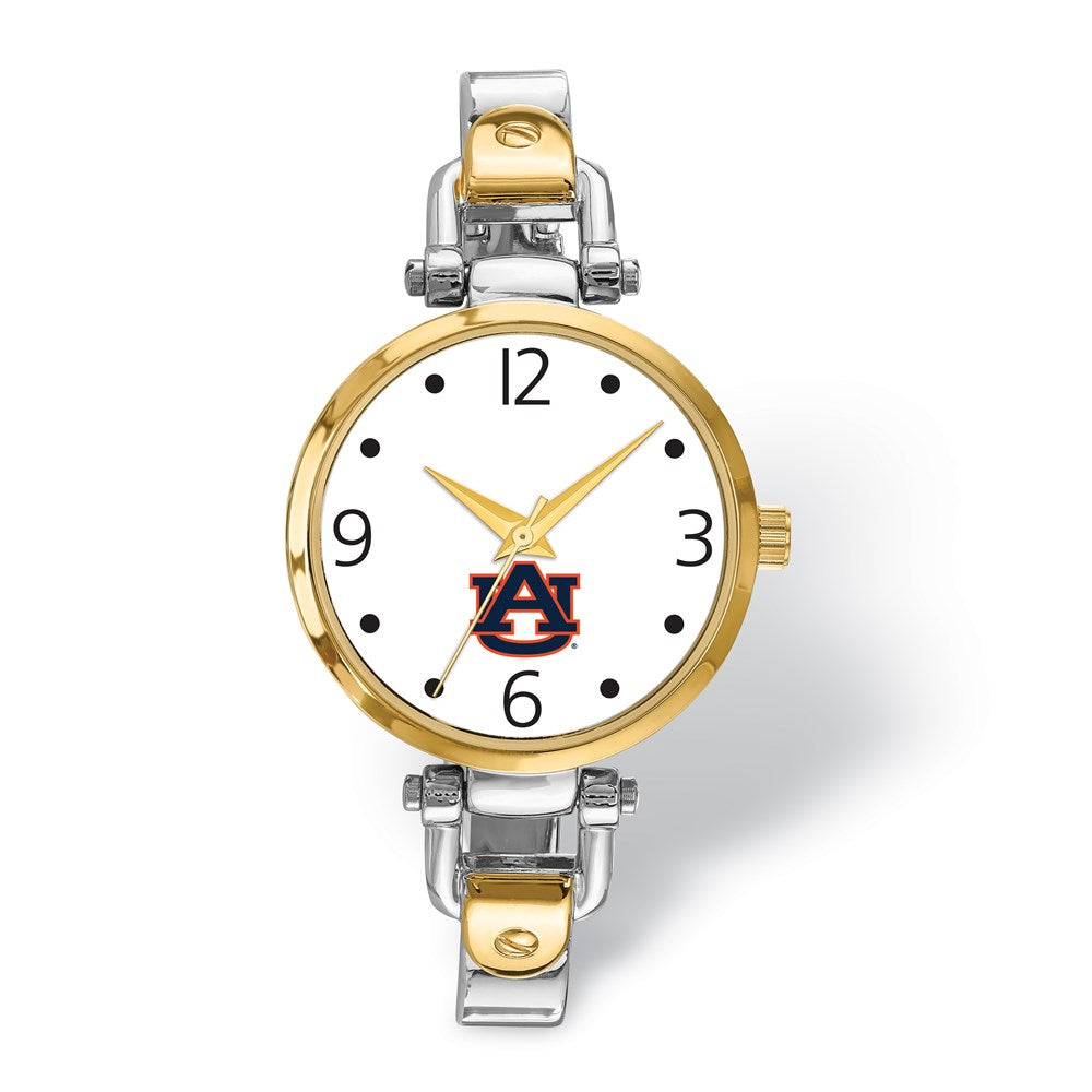 LogoArt Auburn University Elegant Ladies 2-tone Quartz Bracelet Watch Q-AU172