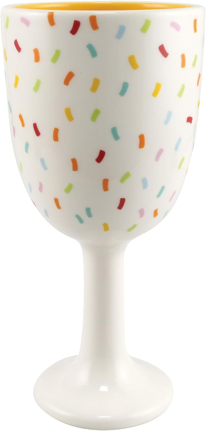 Our Name is Mud Oh Happy Day 10 ounce Ceramic Goblet