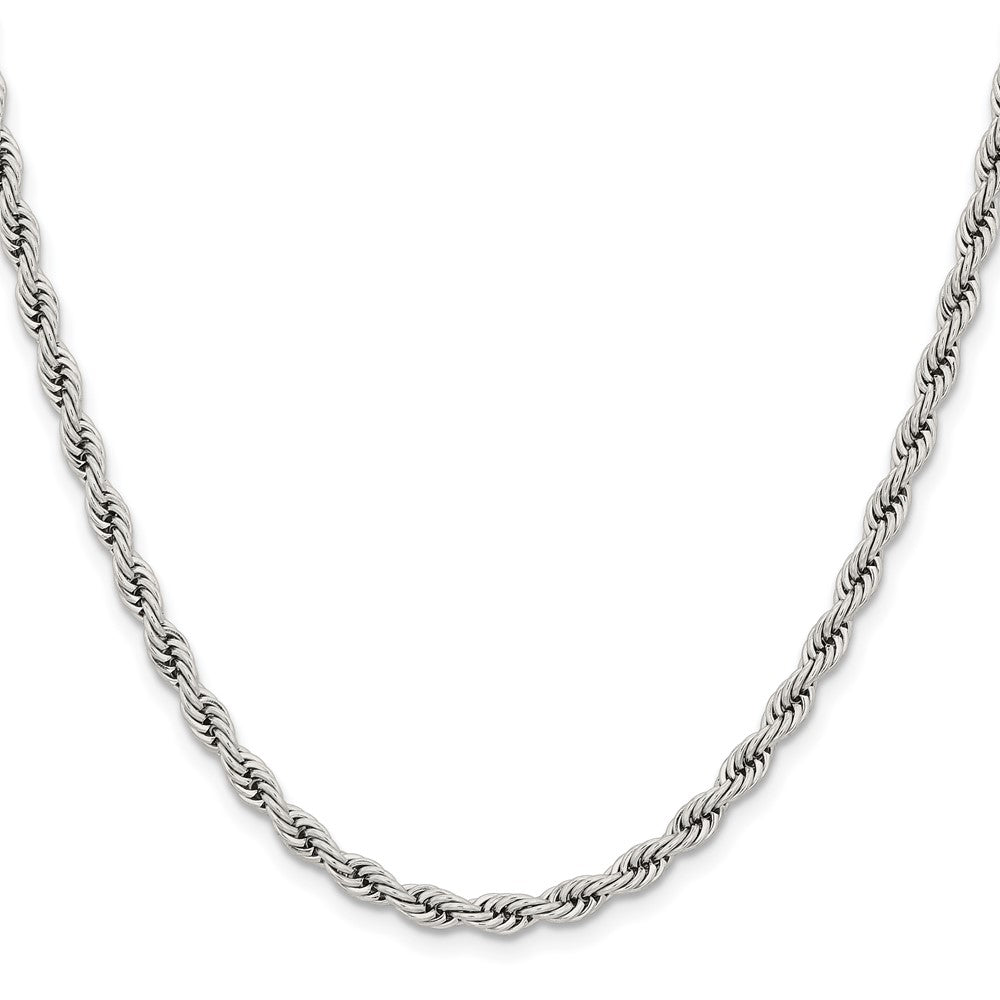Stainless Steel Polished 4mm 18 inch Rope Chain