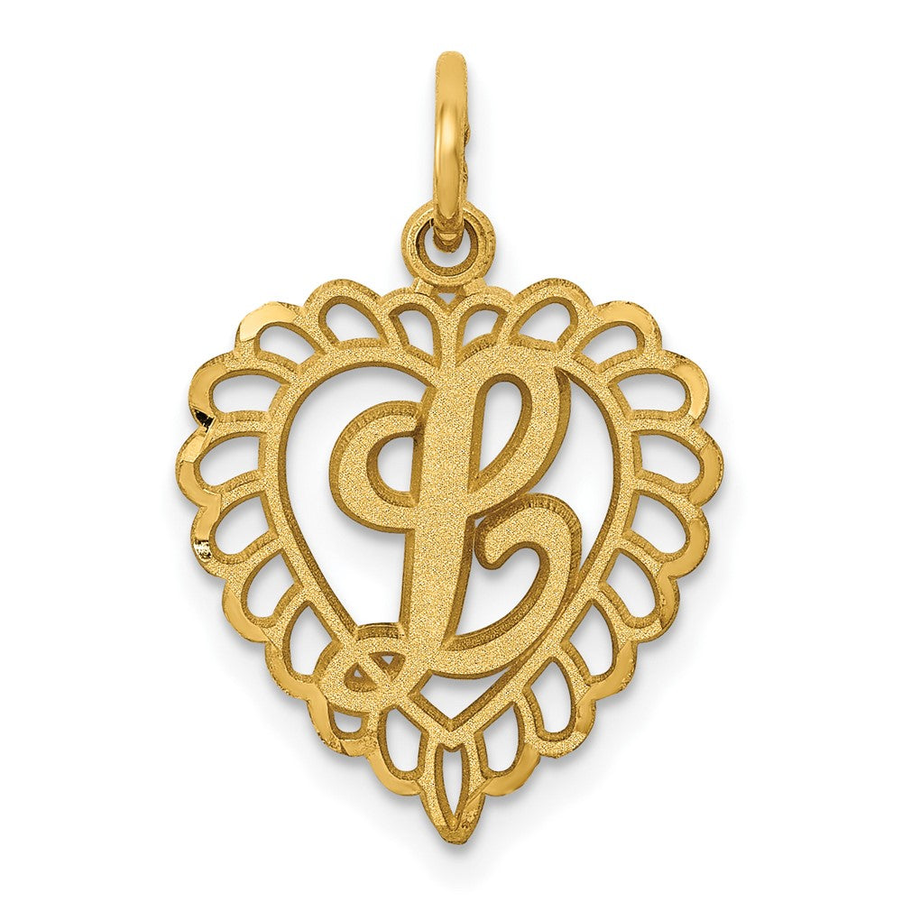 10k  Gold Initial L Charm