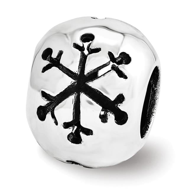 Sterling Silver Reflections Cutout Snowflake Bead