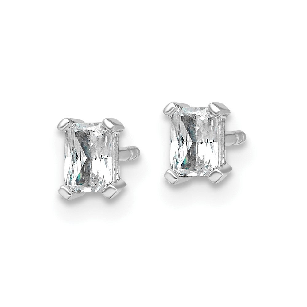 14kw 4.2x3.4mm Radiant Earring Mounting