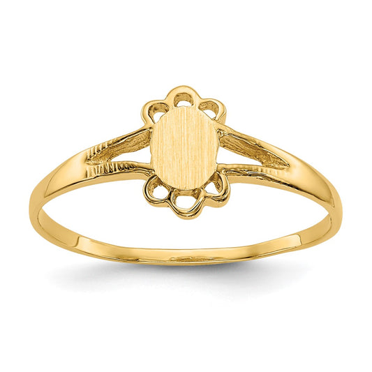 10k Childs Fancy Signet Ring