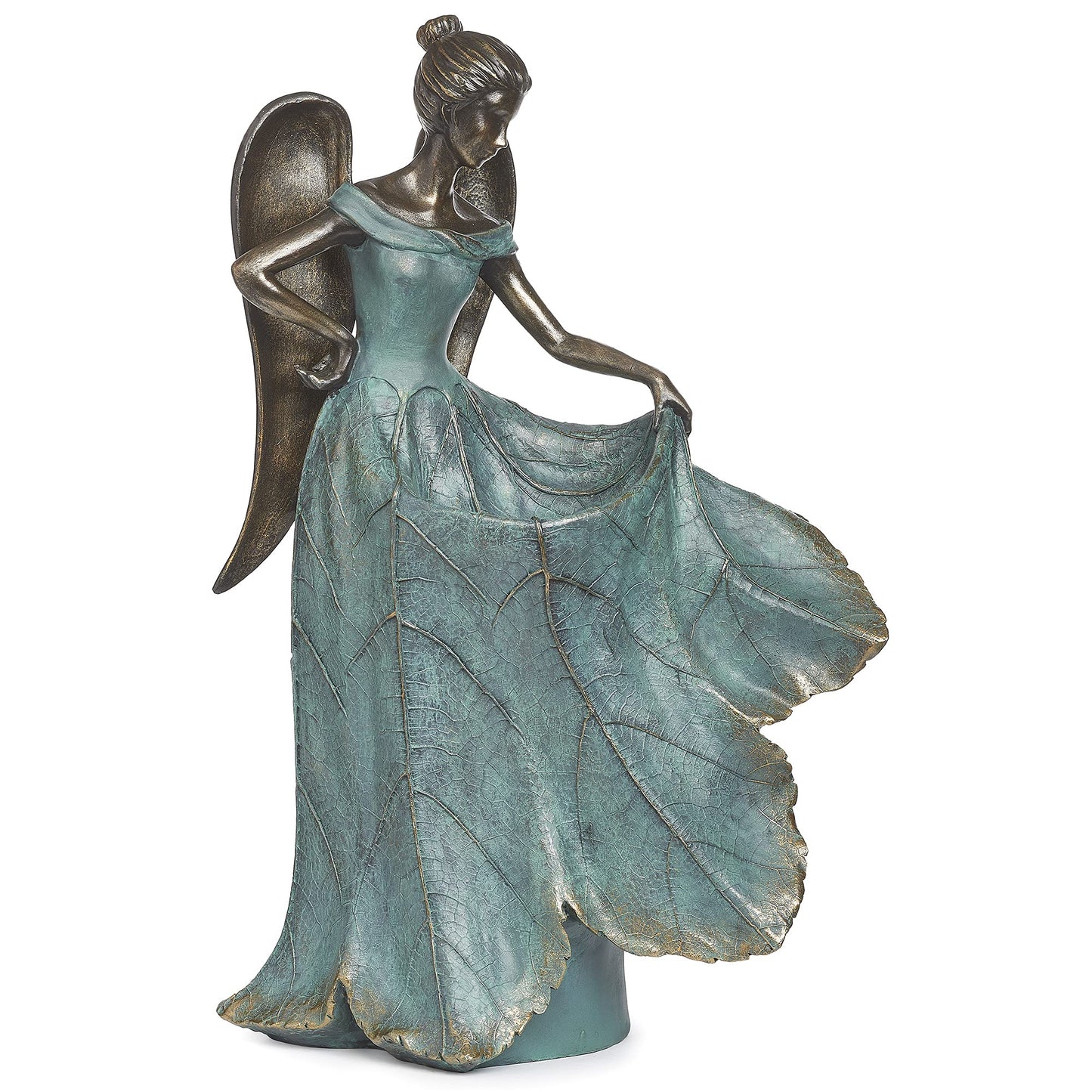 Roman 20" Angel with Dress Birdbath Outdoor Garden Statue