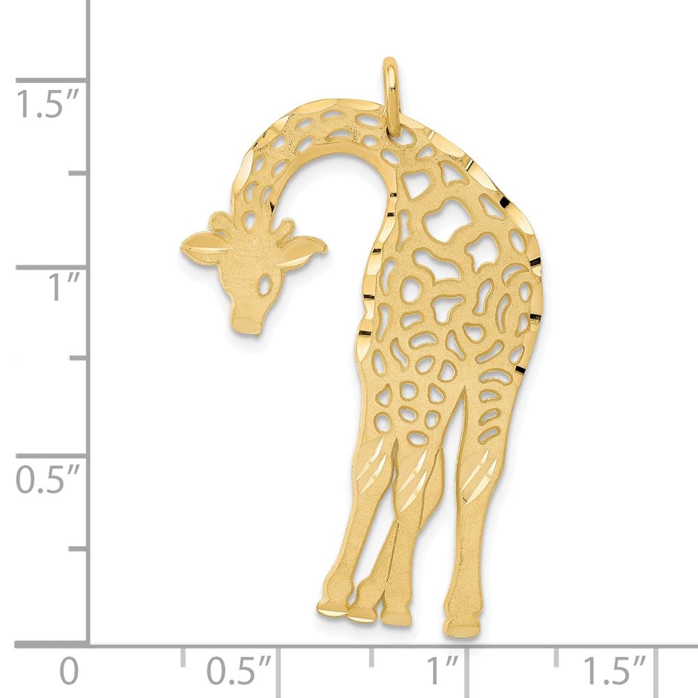 14k Giraffe Charm Yellow Gold