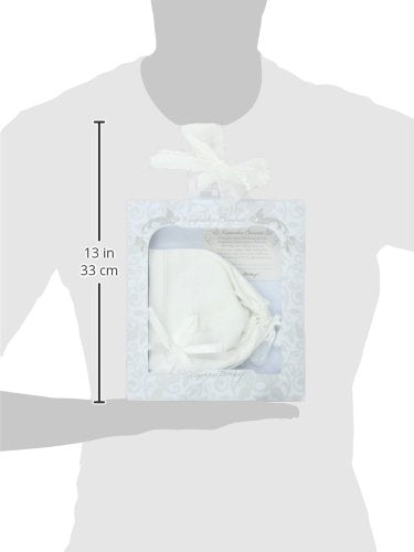 White Embroidered Cross Bonnet Becomes Wedding Hankie QGM2682