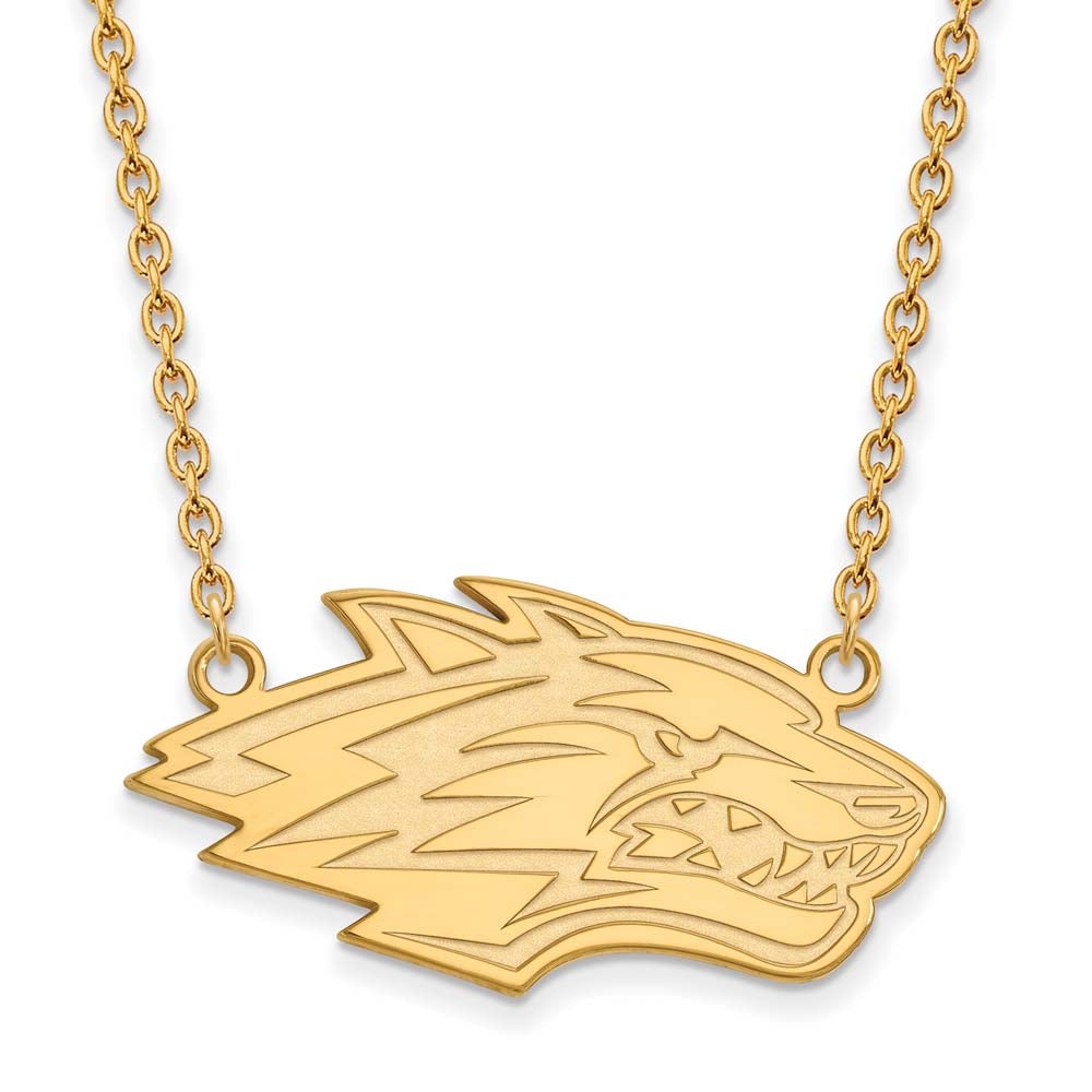 14k Gold LogoArt University of New Mexico Large Pendant 18 inch Necklace Q4Y009UNM-18
