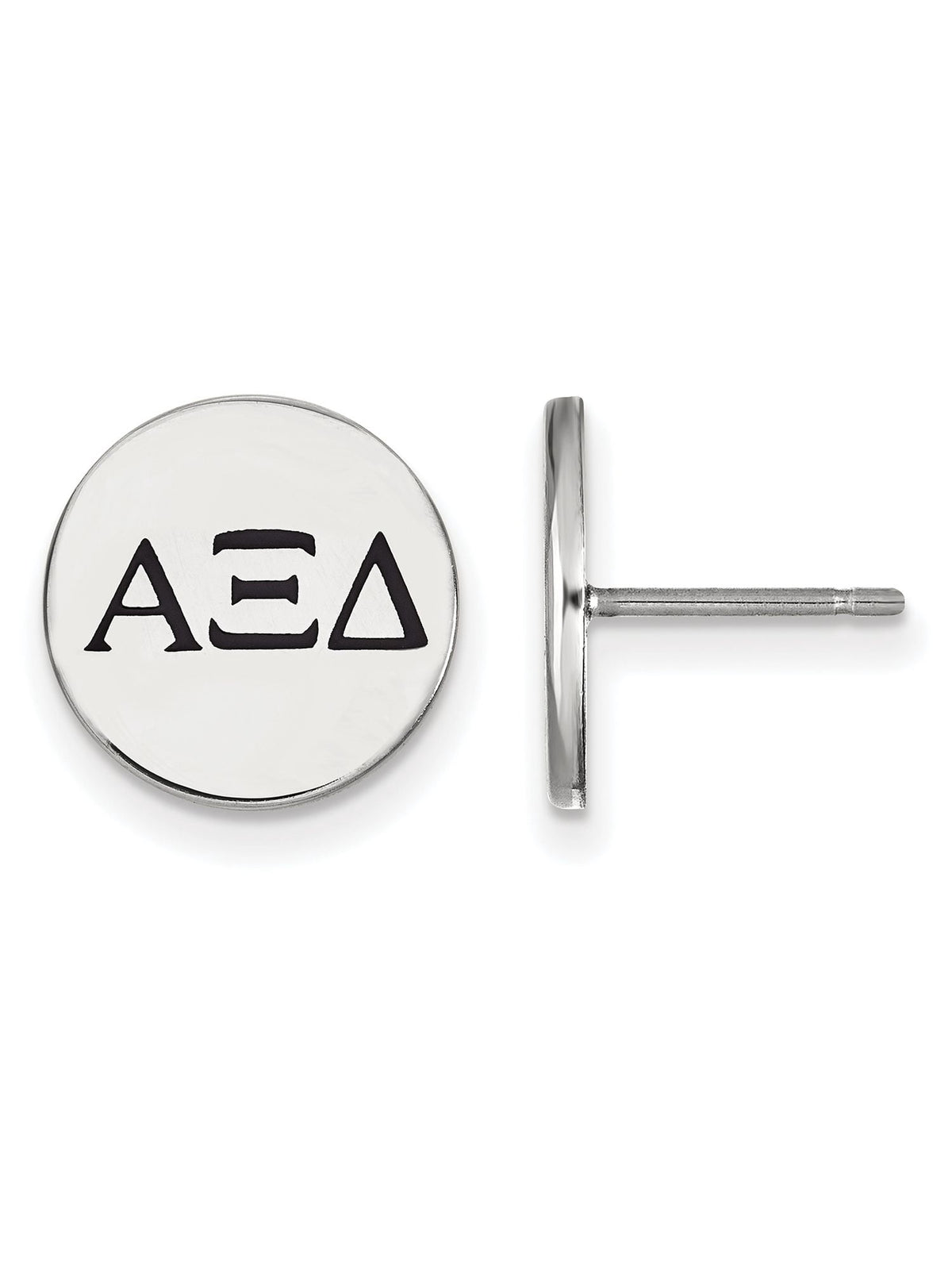 Sterling Silver Official Licensed Greek Sororities Alpha Xi Delta (???) Enameled Post Earrings