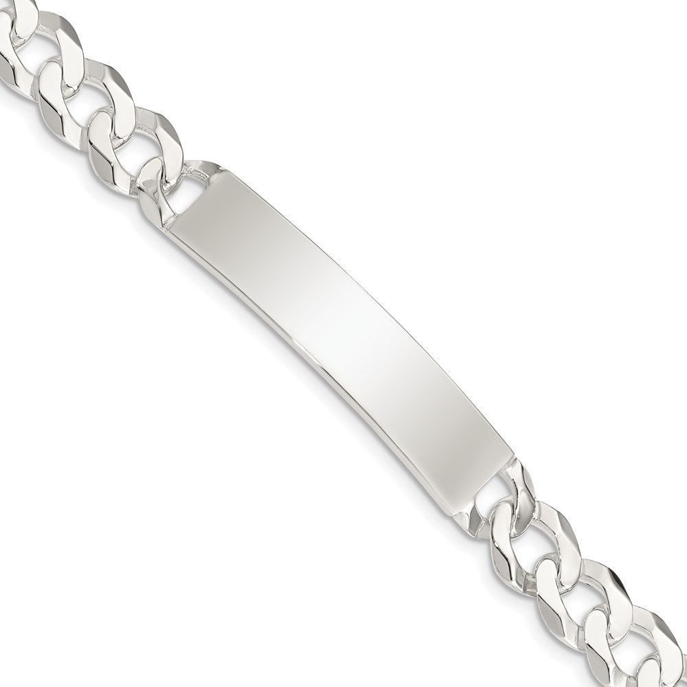 Sterling Silver Curb Link ID Bracelet 8.5 inches