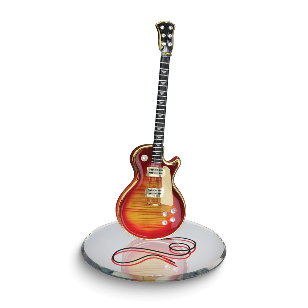 Glass Baron Cherry Classic Electric Guitar Glass Figurine