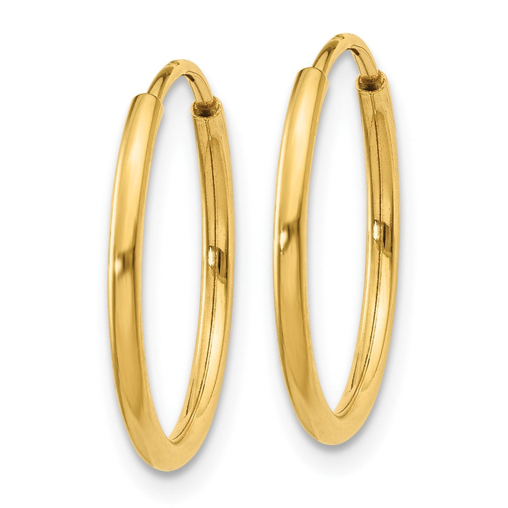 14k 1.00mm Endless Hoop Earring