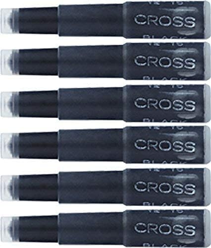 Cross Fountain Pen Ink Cartridge - Black (six per card)