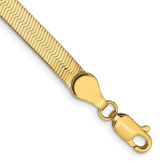 14k 4mm Silky Herringbone Chain
