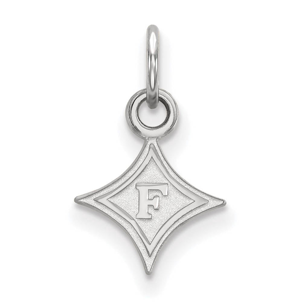 Sterling Silver LogoArt Official Licensed Collegiate Furman University (FU) XS Pendant