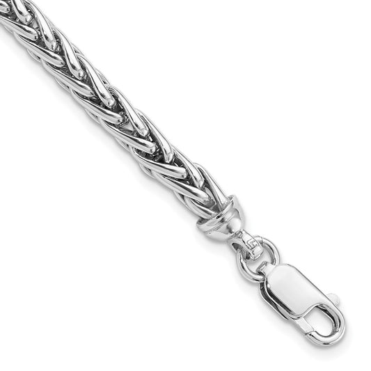 Sterling Silver Rhodium-plated 7.5in. Bracelet 7.5  inches