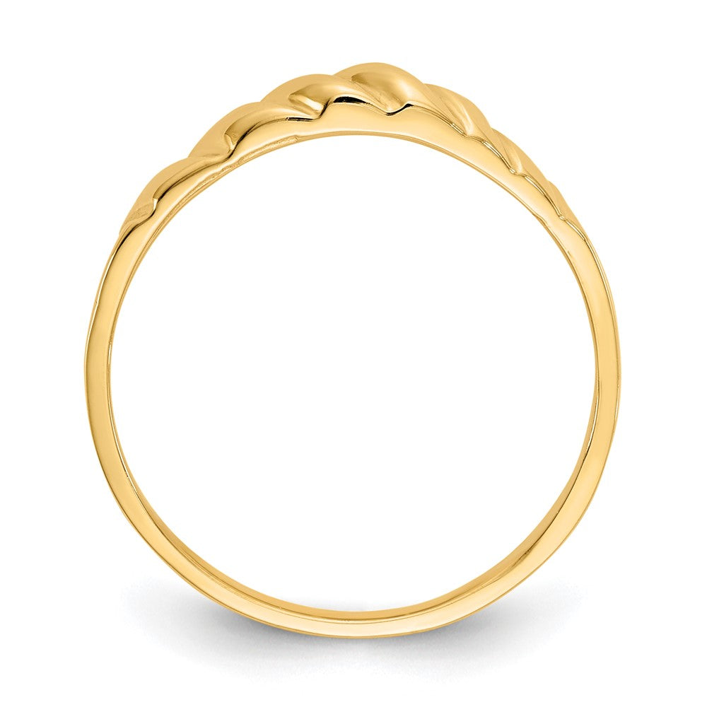 14K Polished Valley Dome Ring Size 6