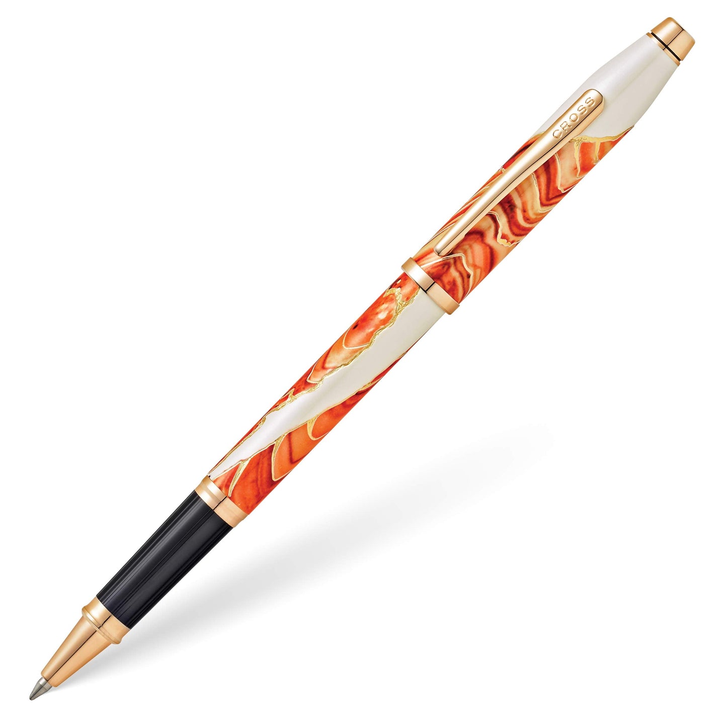 Cross Wanderlust Refillable Rollerball Pen, 23 Carat Gold Appointments, Includes Premium Gift Box - Antelope Canyon