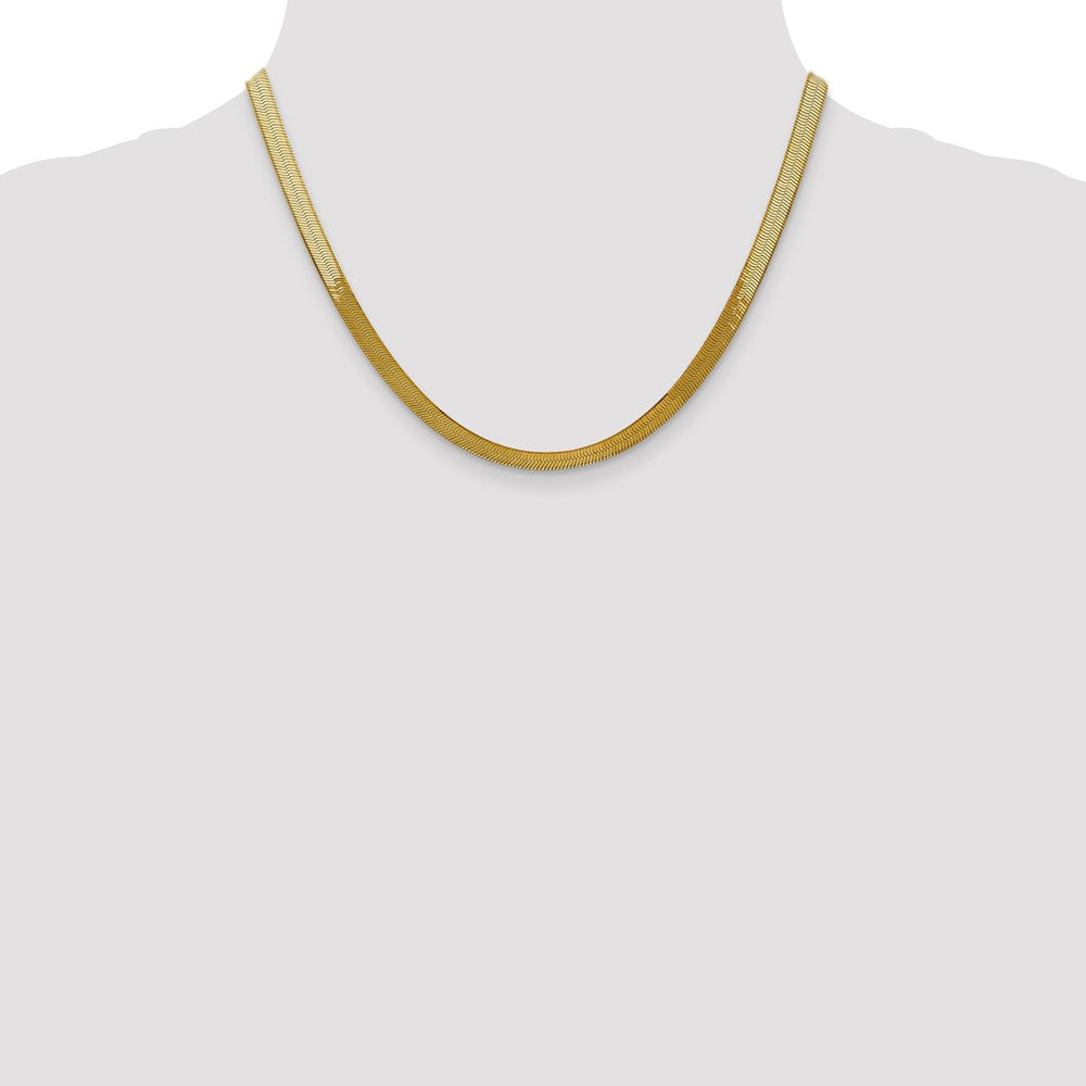 10k 5mm Silky Herringbone Chain