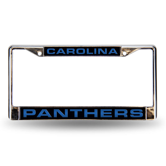 Generic Brand NFL Carolina Panthers Laser Chrome Frame