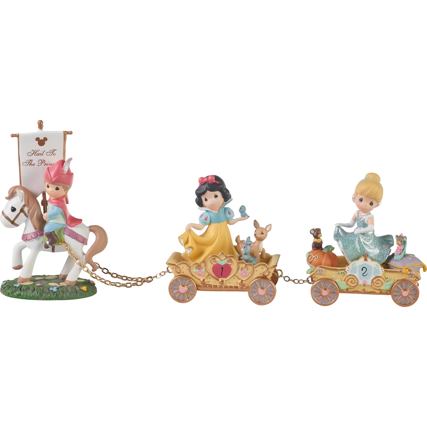 Disney Bibbidi, Bobbidi, Boo, Now You're Two!, Precious Moments Disney Birthday Princess Parade Figurine, Age 2, Count 1