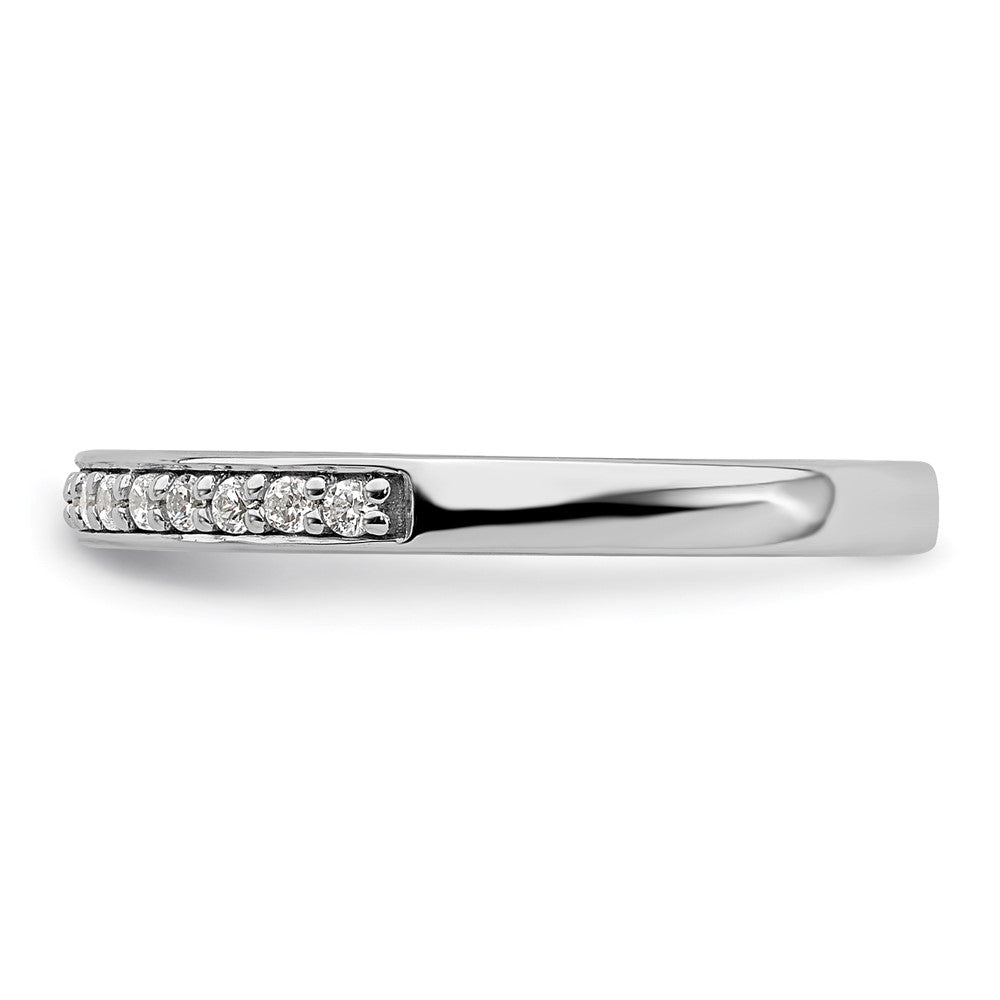 10k White Gold 1/5 carat Lab Grown Diamond VS/SI+ G+ Complete Wedding Band