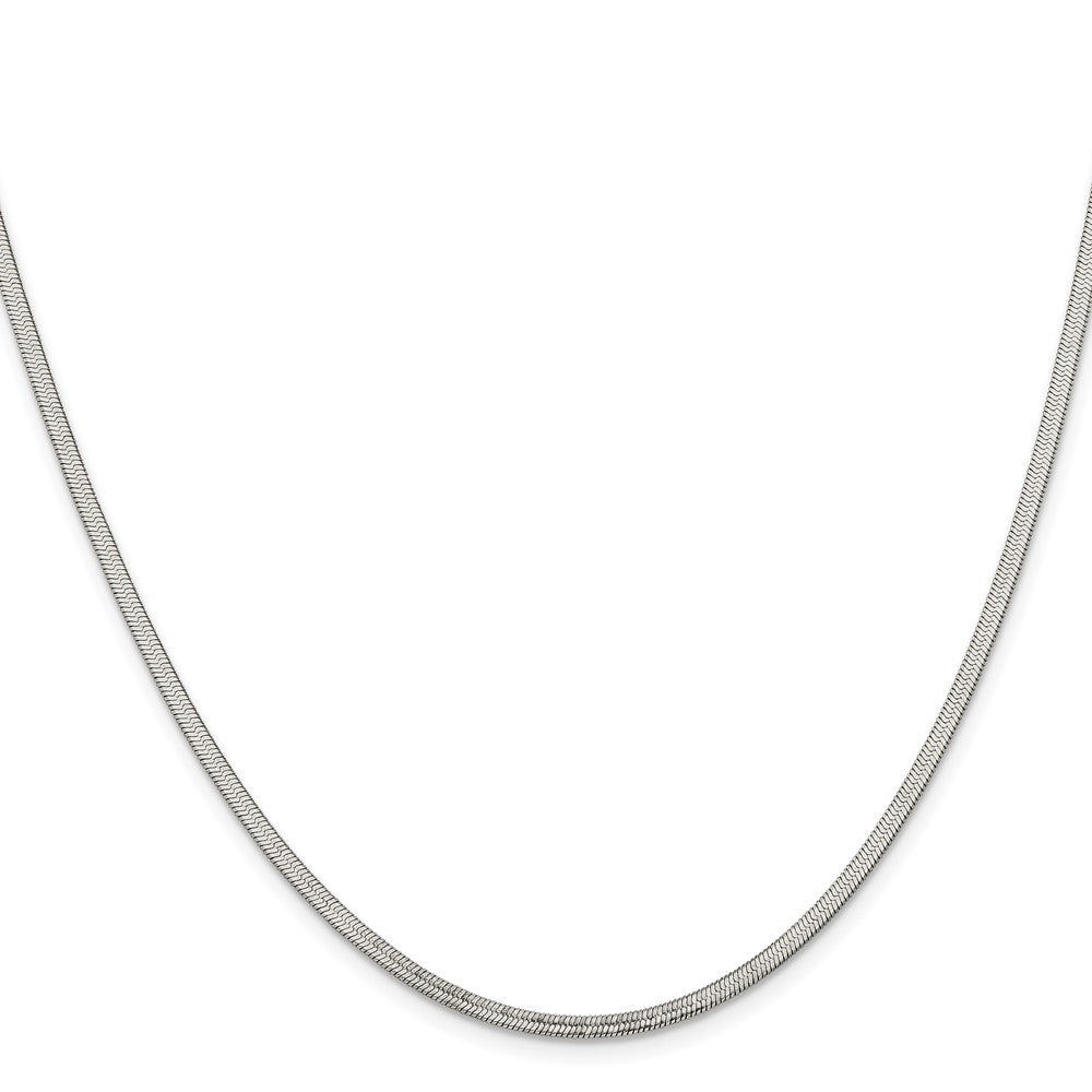 Stainless Steel Polished 2.3mm 24in Herringbone Chain