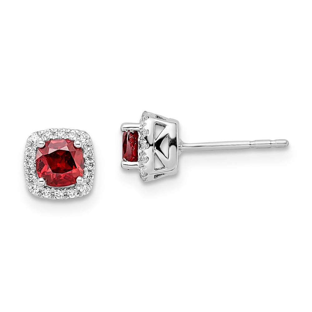10kw ANT Garnet and Diamond Earring