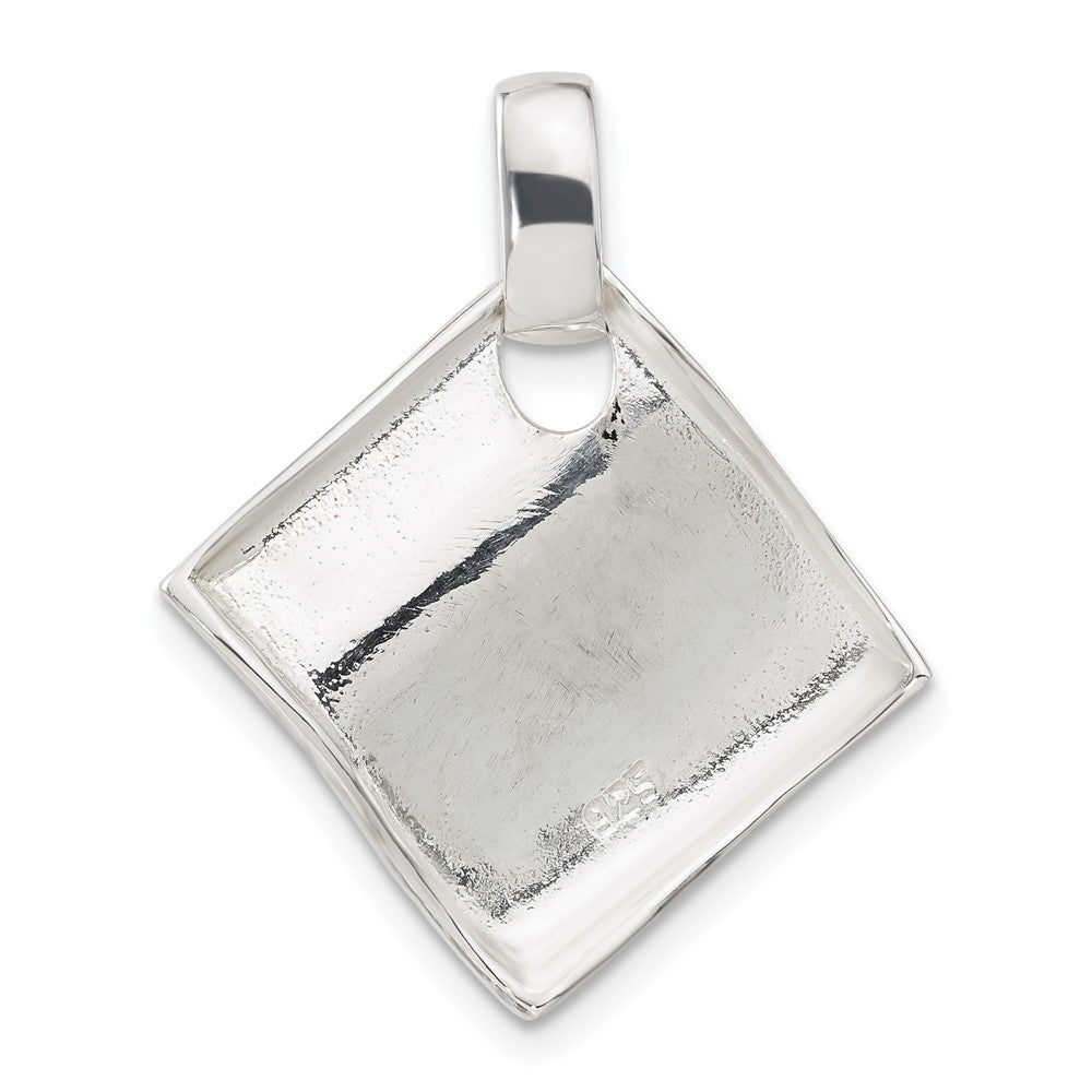 Sterling Silver Polished Fancy Wavy Pendant