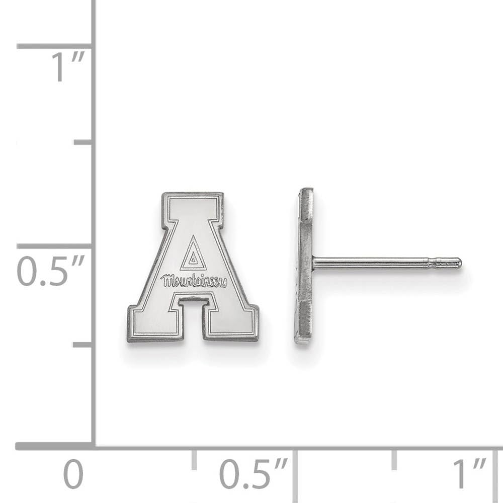 LogoArt Sterling Silver Appalachian State University Xs Post Earrings