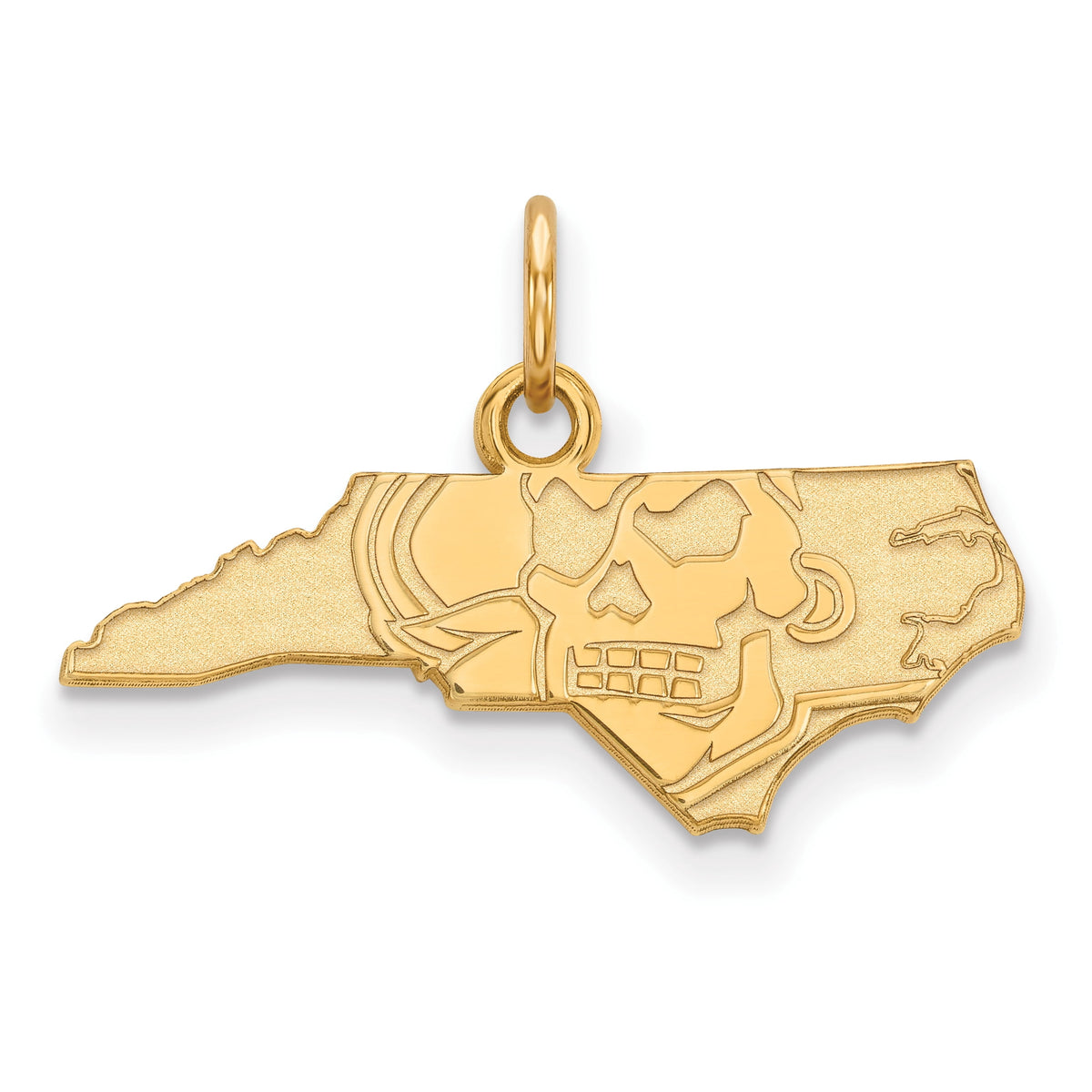 10k Yellow Gold LogoArt Official Licensed Collegiate East Carolina University (ECU) XS Pendant