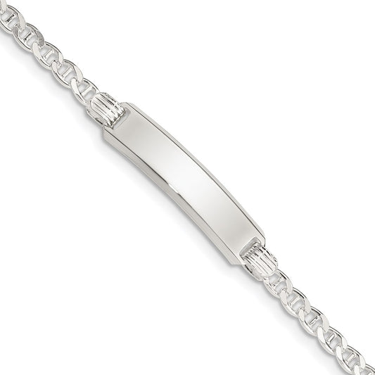 Sterling Silver Children's ID Bracelet 6 inches