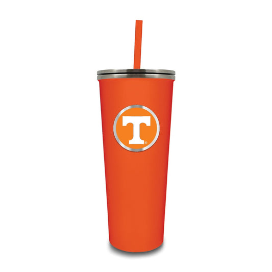 University of Tennessee Stainless Steel 24 ounce Skinny Tumbler with Straw