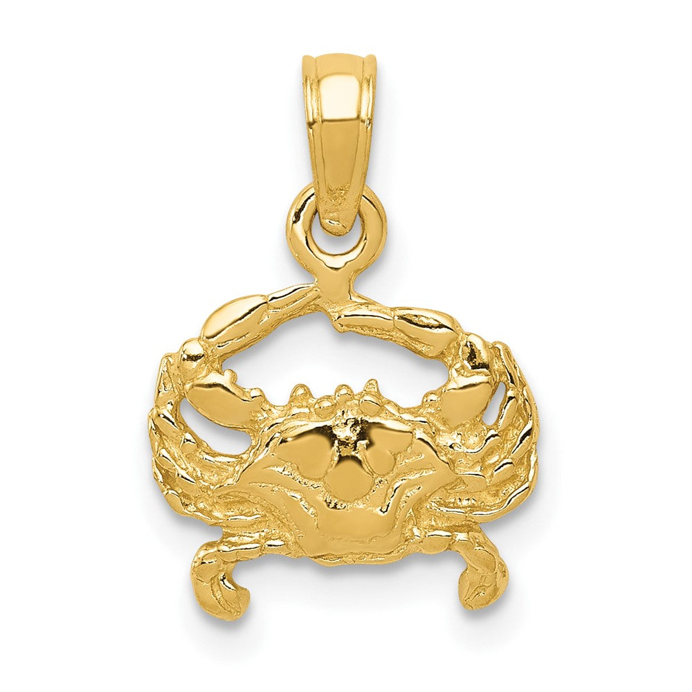 10k Gold Crab Pendant