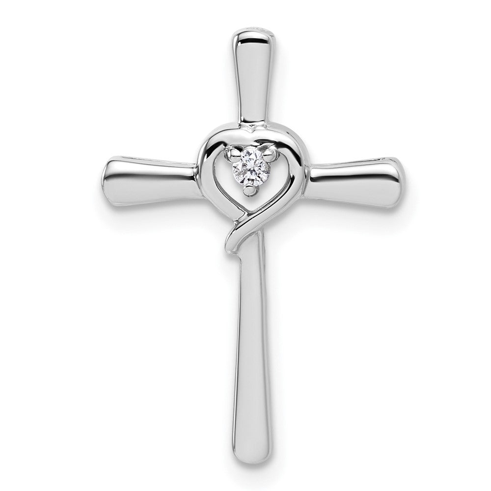 10kw Diamond Cross Pendant