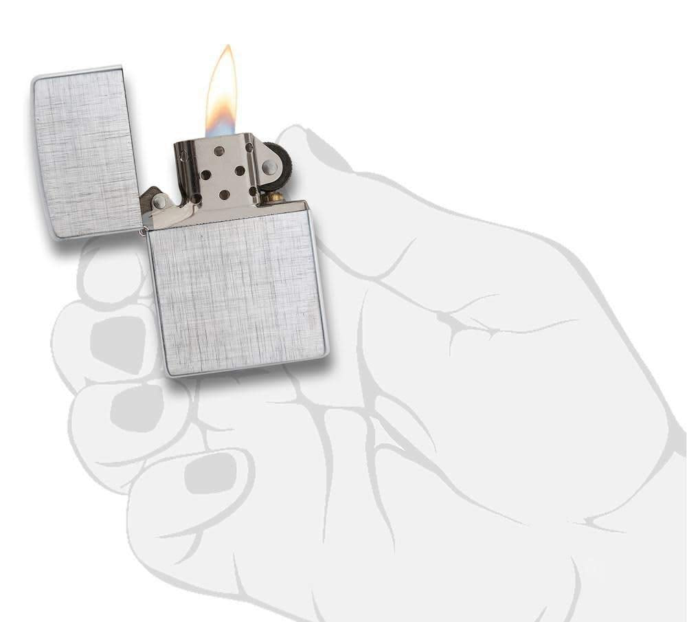 Zippo Linen Weave Pocket Lighter
