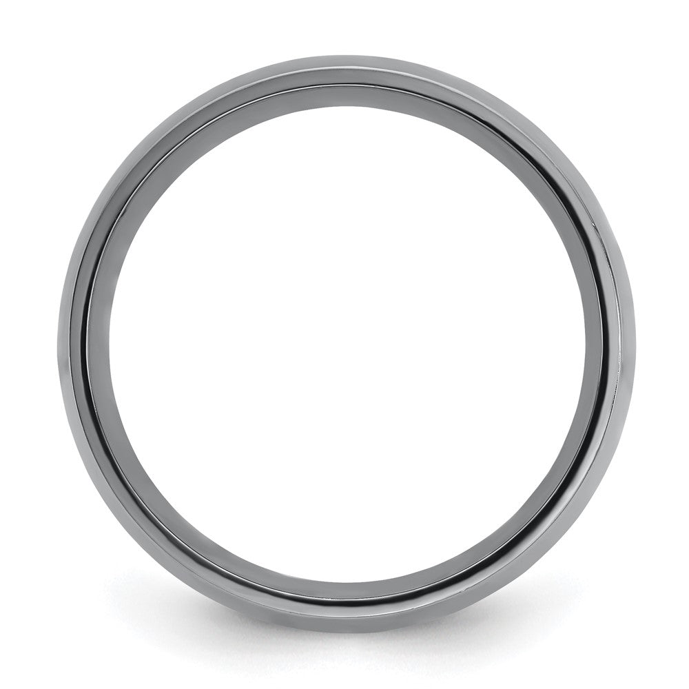 Chisel Tantalum Polished 8mm Band Size - 10