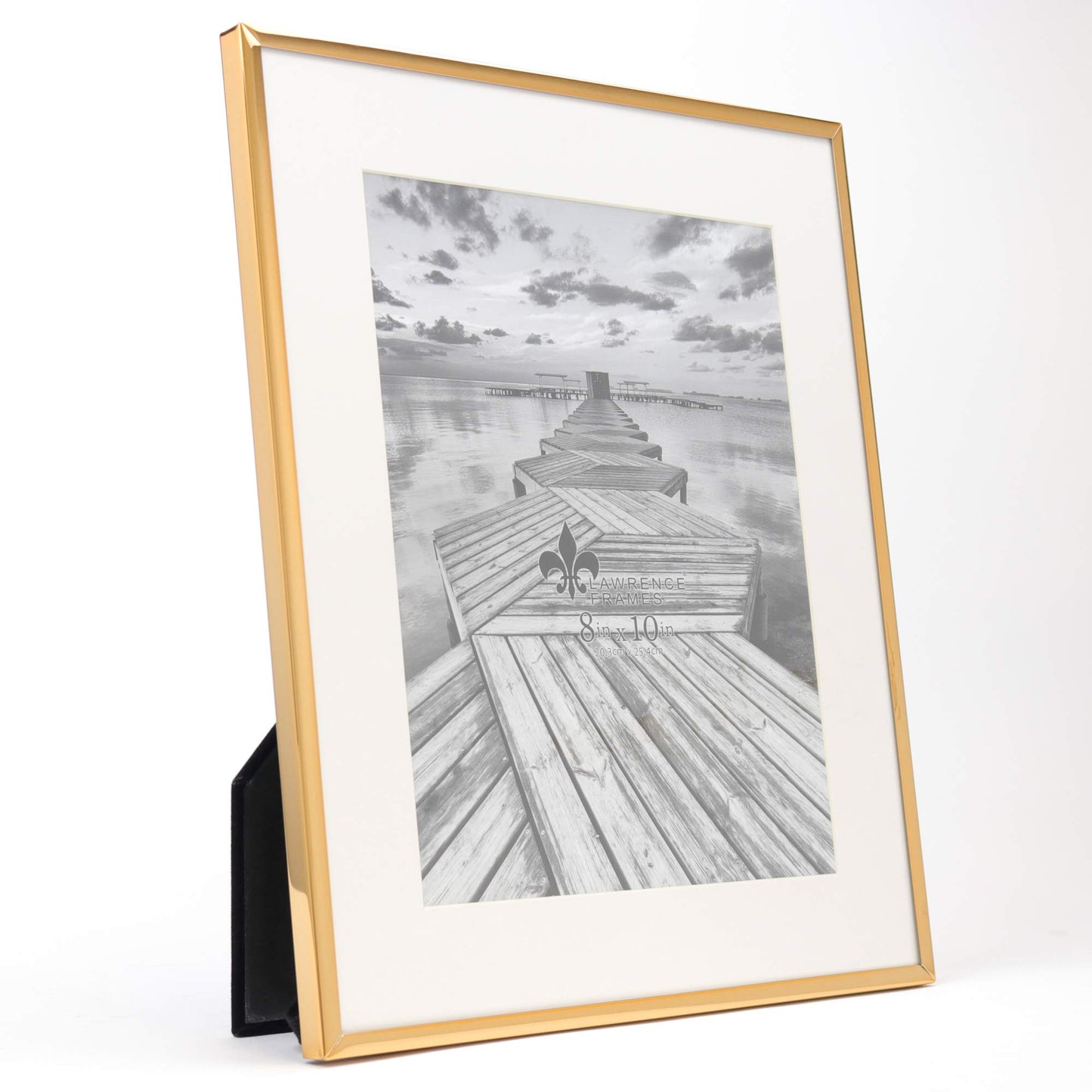 Lawrence Frames 10.98" x 12.91" Metal Picture Frame, Gold