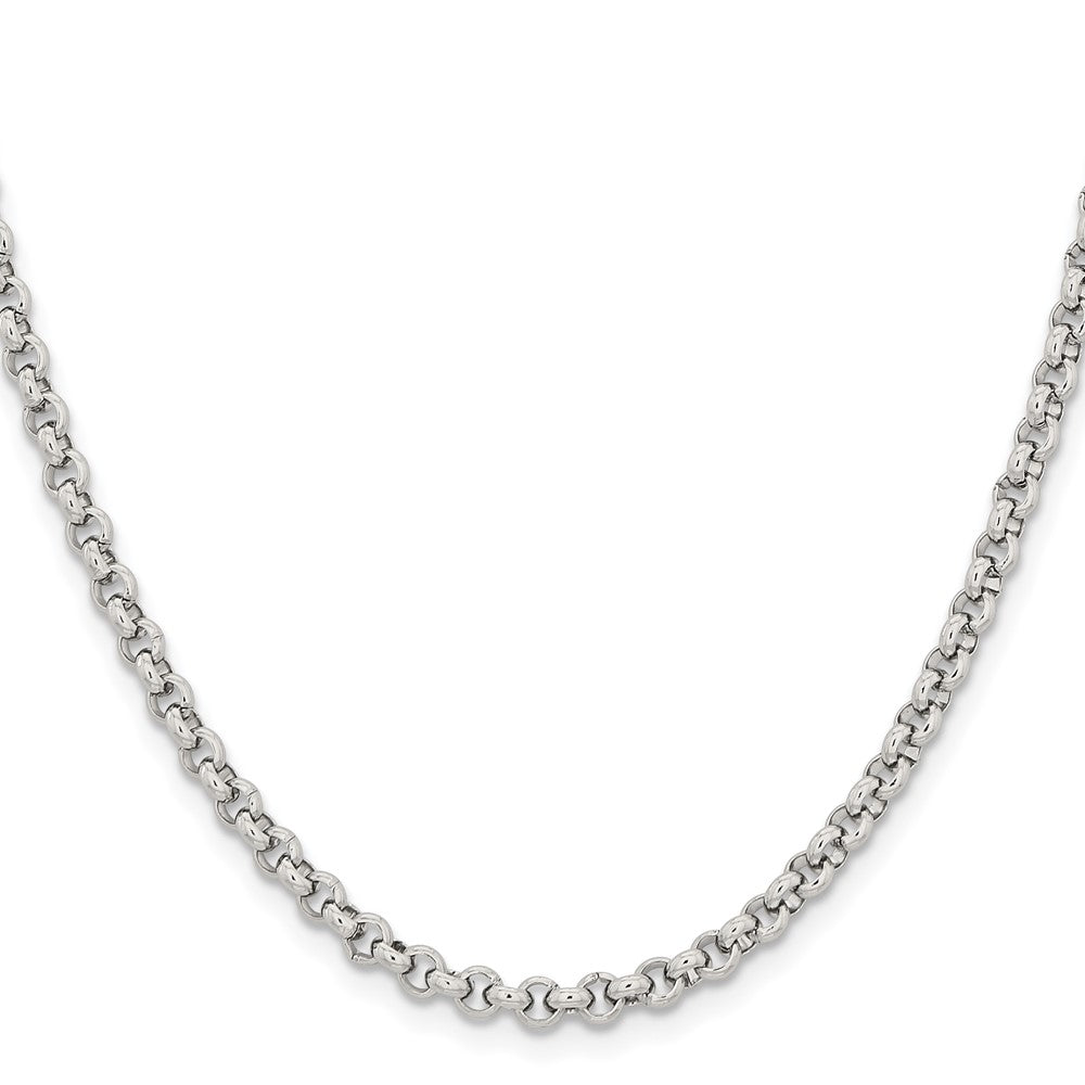 Stainless Steel Polished 3.9mm 30in Rolo Chain