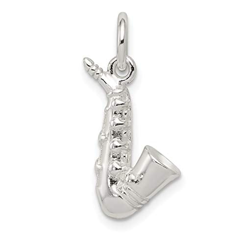 Sterling Silver Saxophone Charm