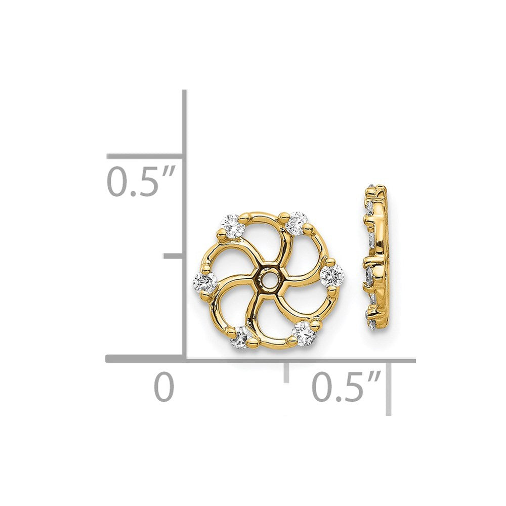 14k AA Diamond Earring Jacket