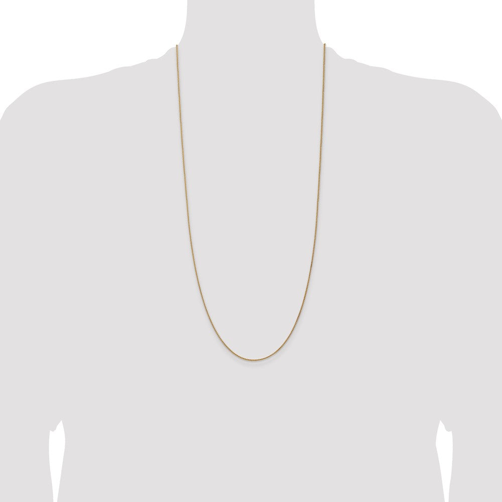 14K 30 inch 1.25mm Spiga with Lobster Clasp Chain