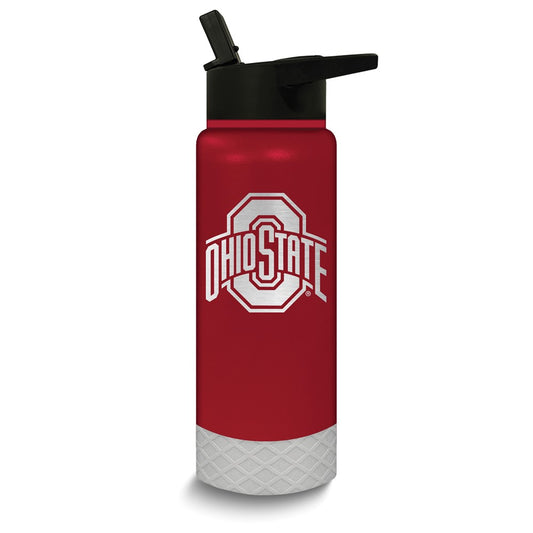 Collegiate Ohio State University Stainless Steel Silicone Grip 24 oz. Water Bottle