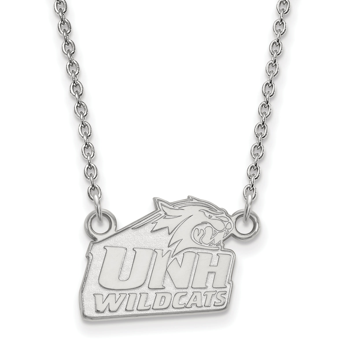 LogoArt SS005UNH-18 Sterling Silver University of New Hampshire Small Pendant with Necklace