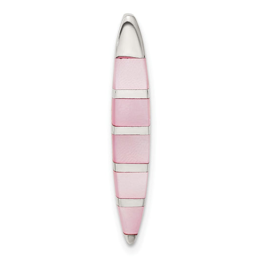 Sterling Silver Pink Mother of Pearl Pendant