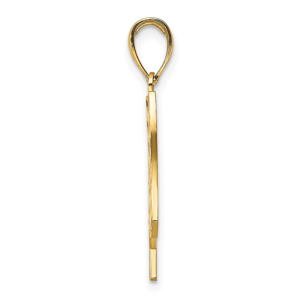 14K w/ Enamel American Flag Charm