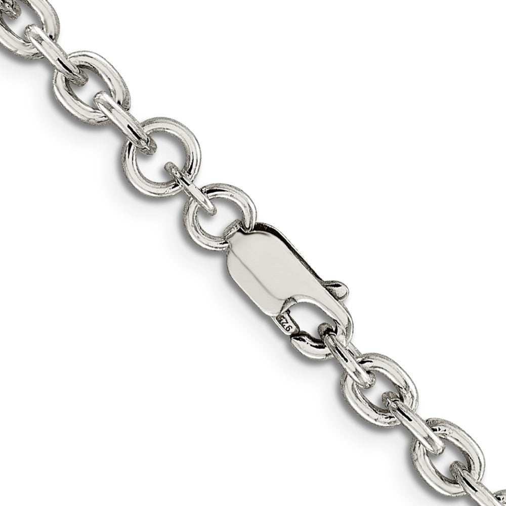 Sterling Silver 4.5mm Cable Chain 20 Inches