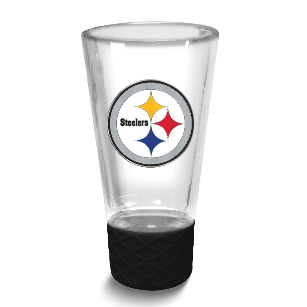 NFL Pittsburgh Steelers Collectors 4 oz. Shot Glass with Silicone Base