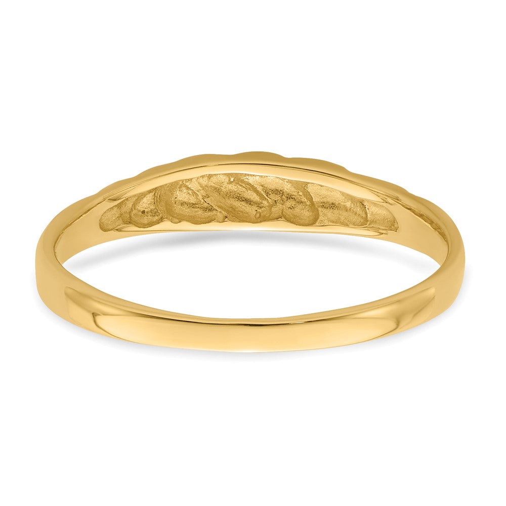 14K Polished Valley Dome Ring Size 6